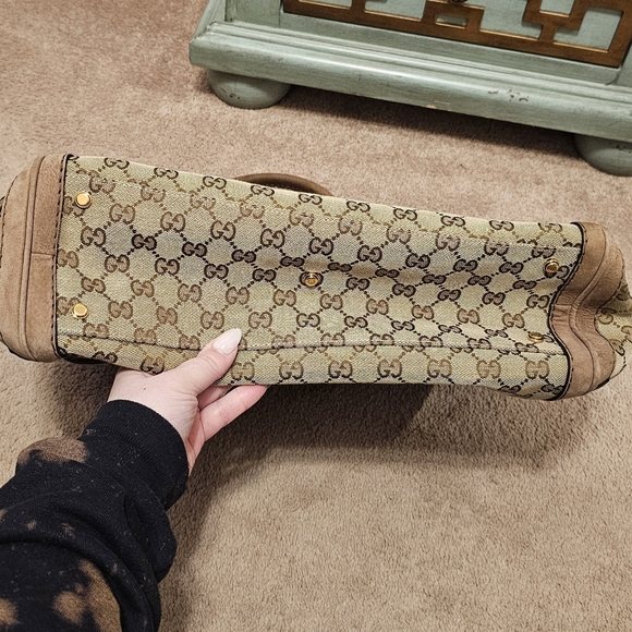 100% AUTHENTIC GUCCI RUNNING TOTE GG - Picture 6 of 13